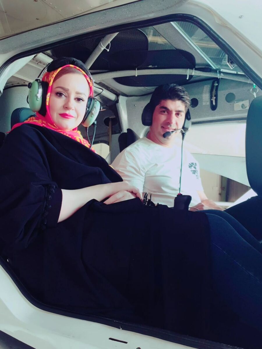 412150 فوتبالیست سرشناس خلبان پرواز نعیمه نظامدوست! +عکس