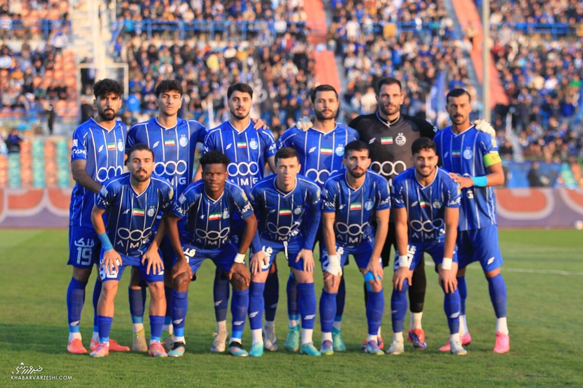 عکس تیمی استقلال مقابل فولاد