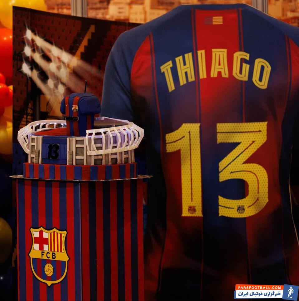 خودنمایی تم و تزیین بارسلونایی در تولد تیاگو مسی 