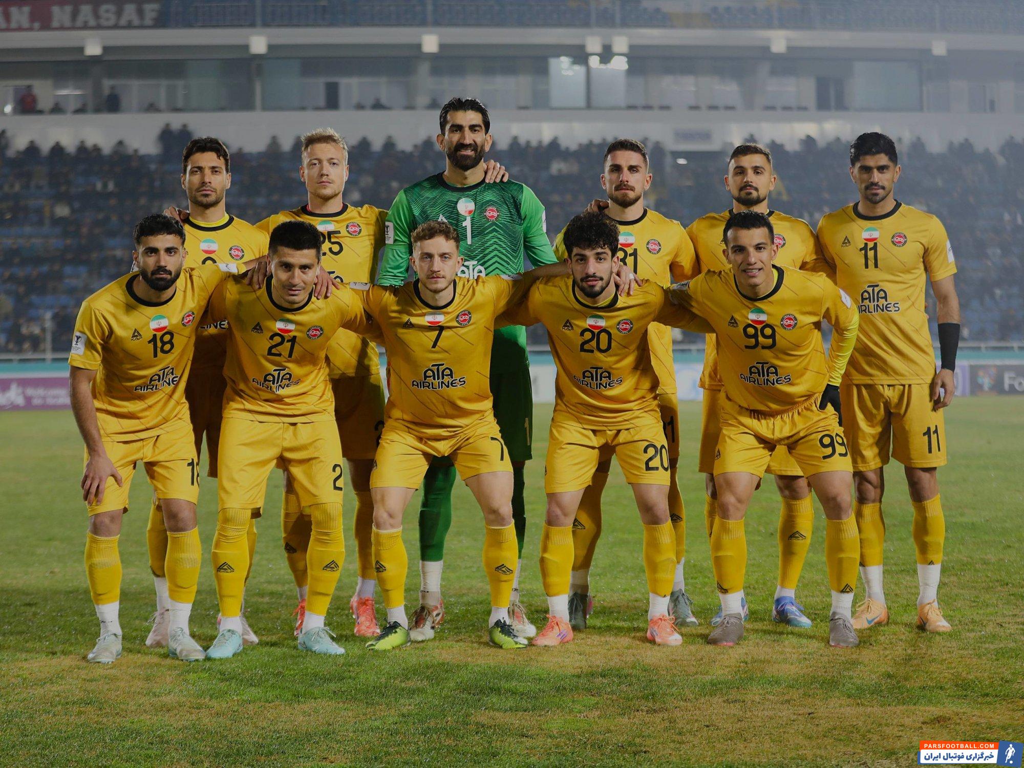 تراکتور تبریز برای اولینبار با پیراهن زرد رنگ وارد زمین شده است