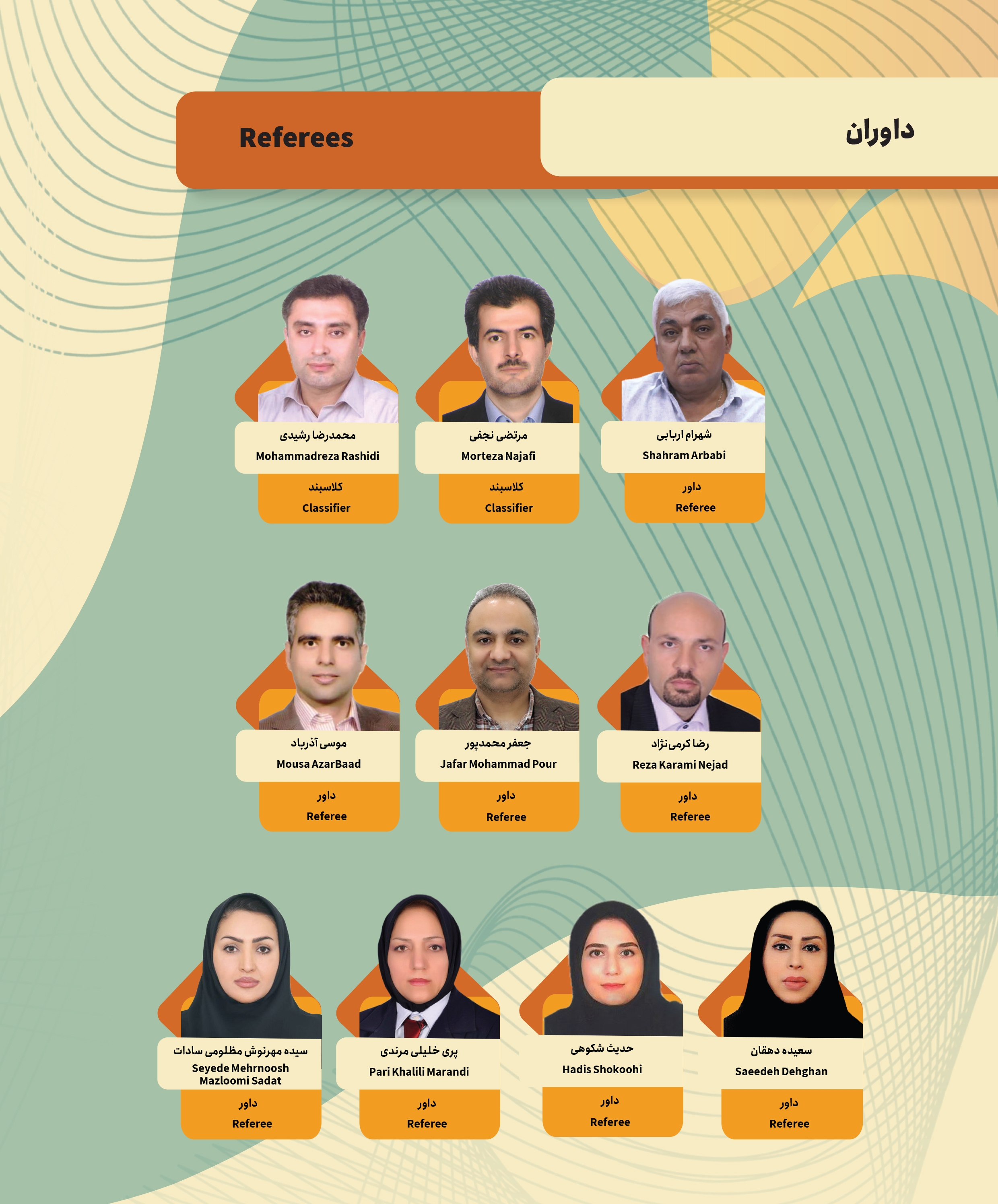 داوران و کلاس بندان مدعو به بازیهای پاراآسیایی جوانان دبی ۲۰۲۵ داوران و کلاس بندان مدعو به بازیهای پاراآسیایی جوانان دبی ۲۰۲۵