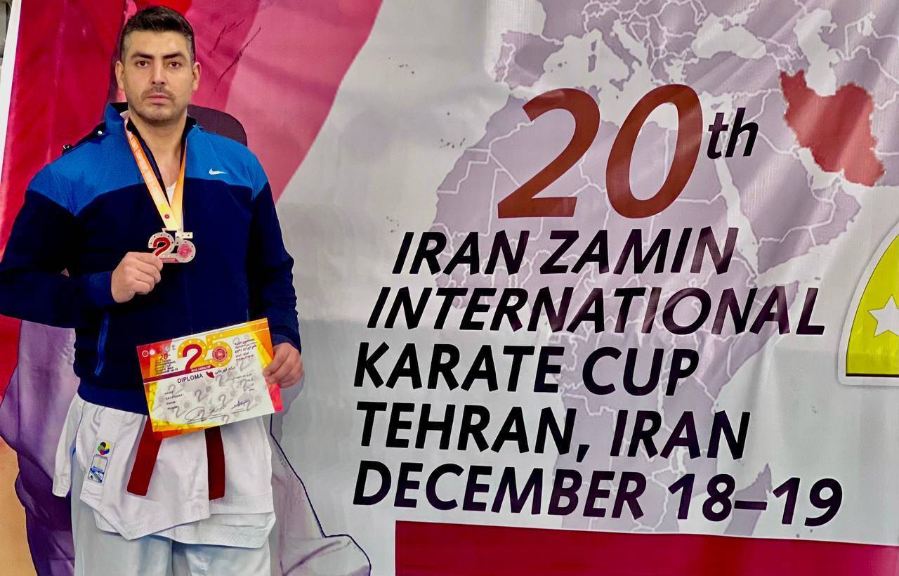کسب مدال نقره کاراته‌کای کشور، در بیستمین دوره مسابقات بین‌المللی کاراته