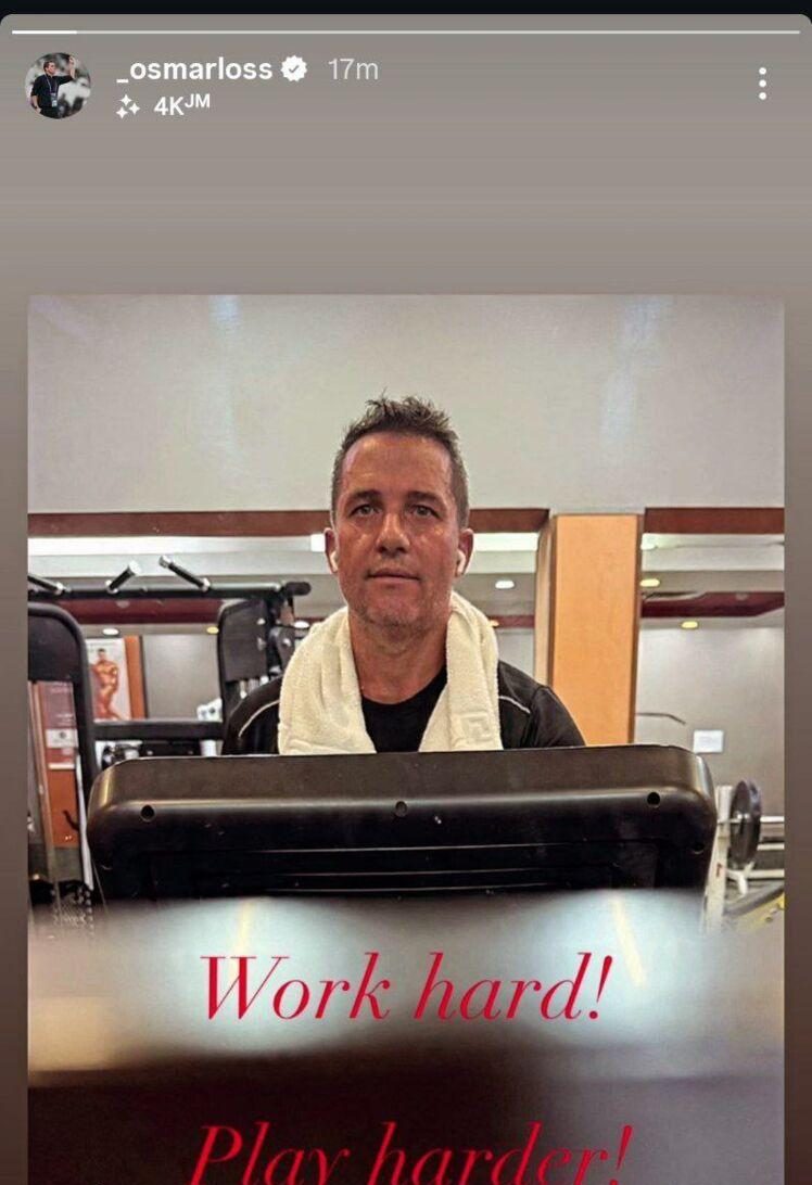 استوری معنادار اوسمار ویرا مخصوص دربی ۱۰۶: کار سخت...بازی سخت‌تر