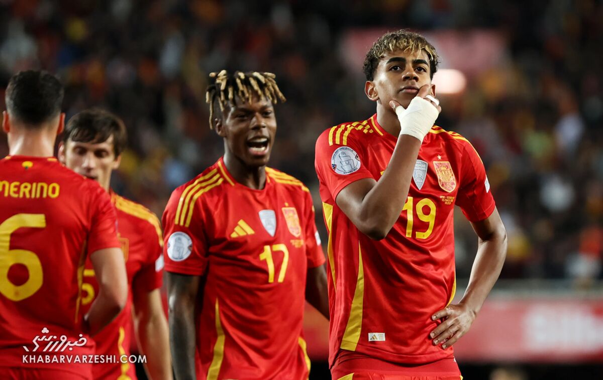 414285 لامین یامال؛ ستاره تیم ملی اسپانیا