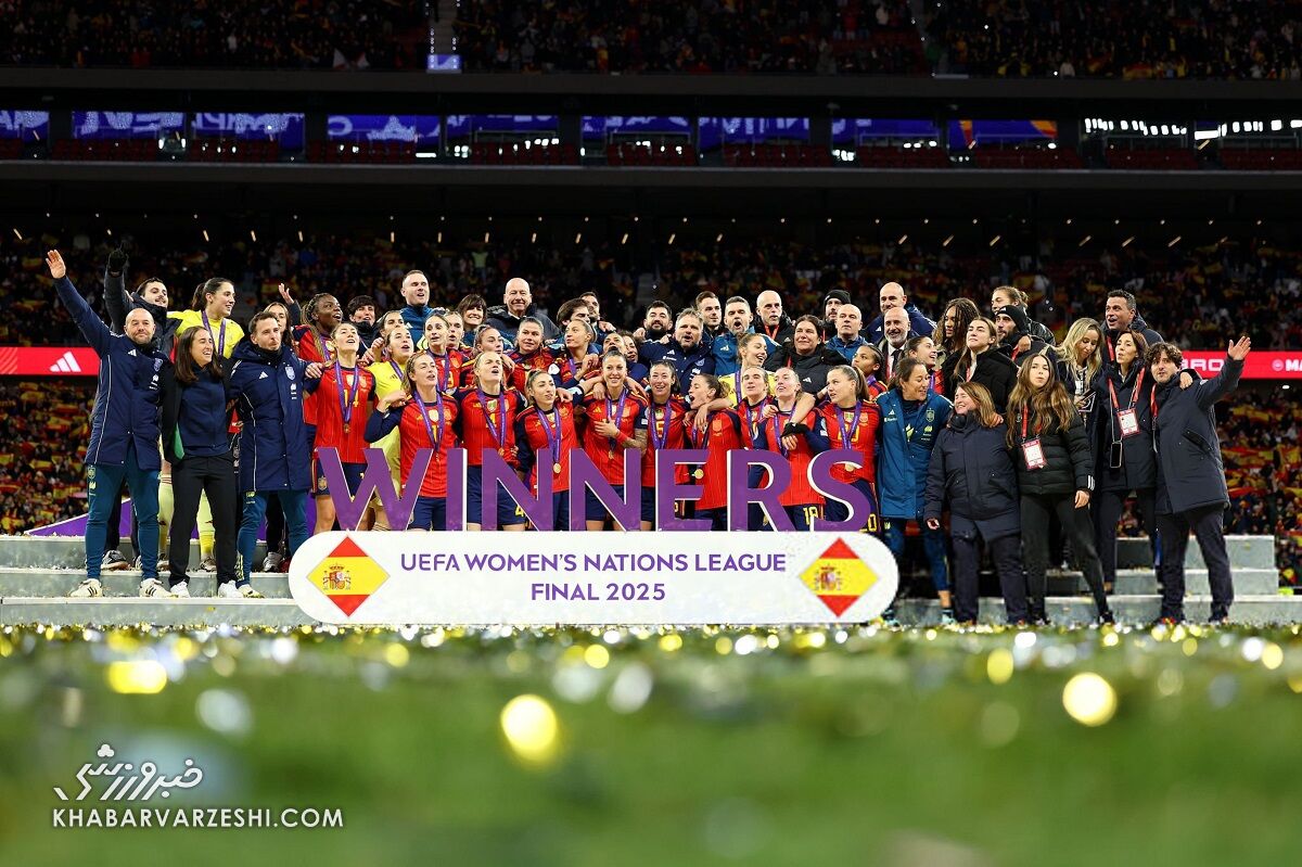 414421 جشن قهرمانی زنان اسپانیا در لیگ ملتهای اروپا