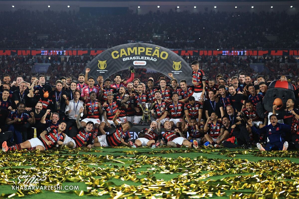 414547 جشن قهرمانی فلامنگو در سری آ برزیل