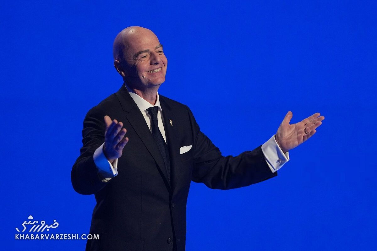 414937 سخنرانی جانی اینفانتینو در مراسم قرعهکشی جامجهانی ۲۰۲۶