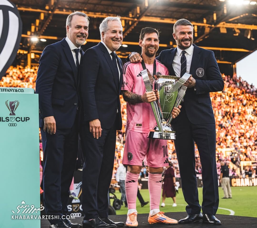 415160 مسی و مالکان اینترمیامی: دیوید بکام، خورخه و خوسه ماس