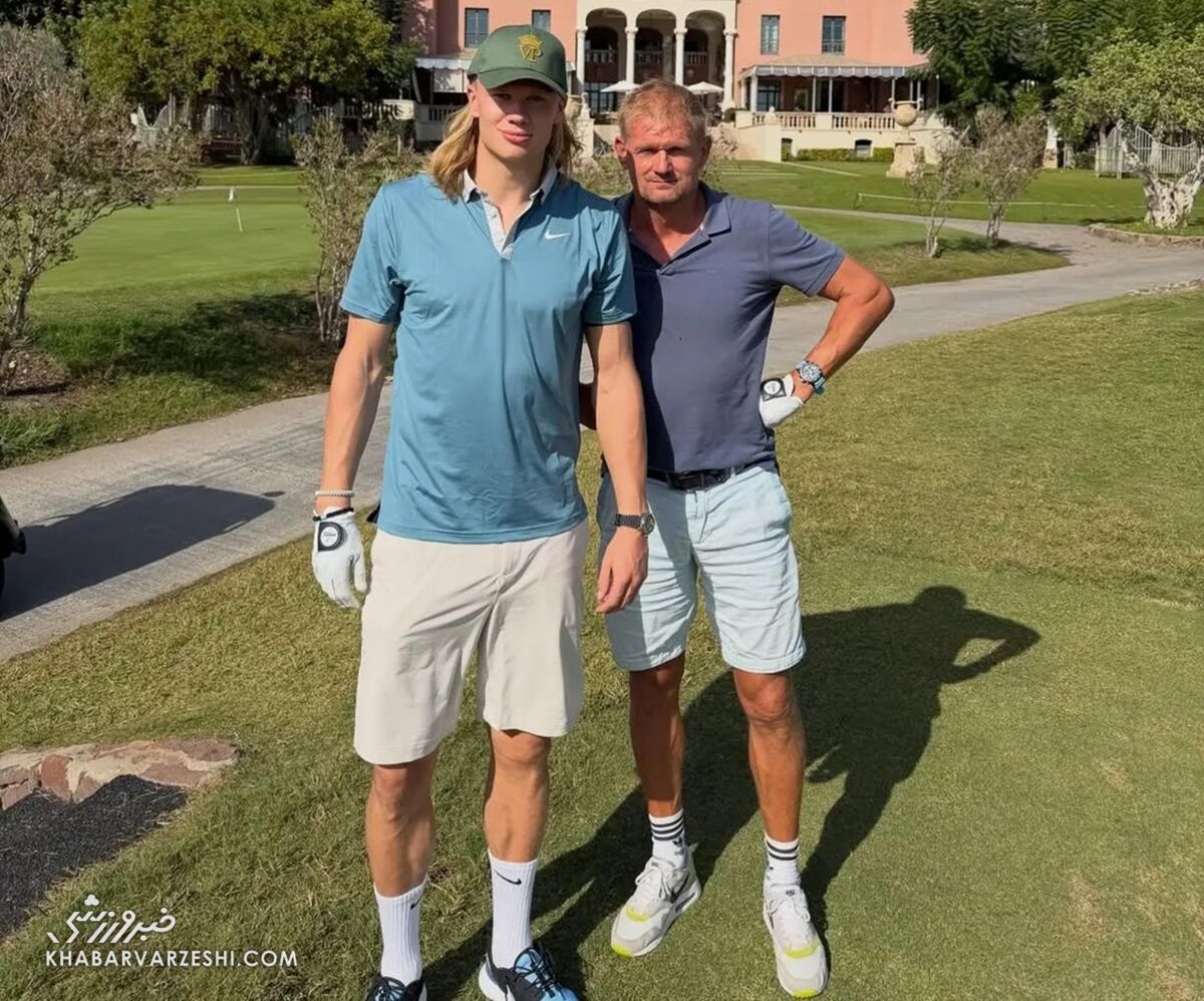 415650 ارلینگ هالند و پدرش آلف اینگه