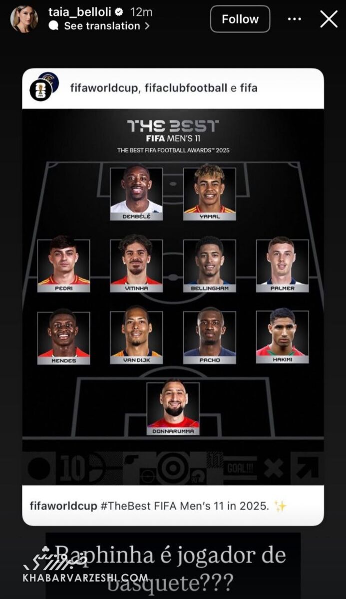 416662 حمله به فیفا با سند و مدرک علیه تیم منتخب سال/ بیعدالتها آیا او بسکتبال بازی میکند؟ +عکس