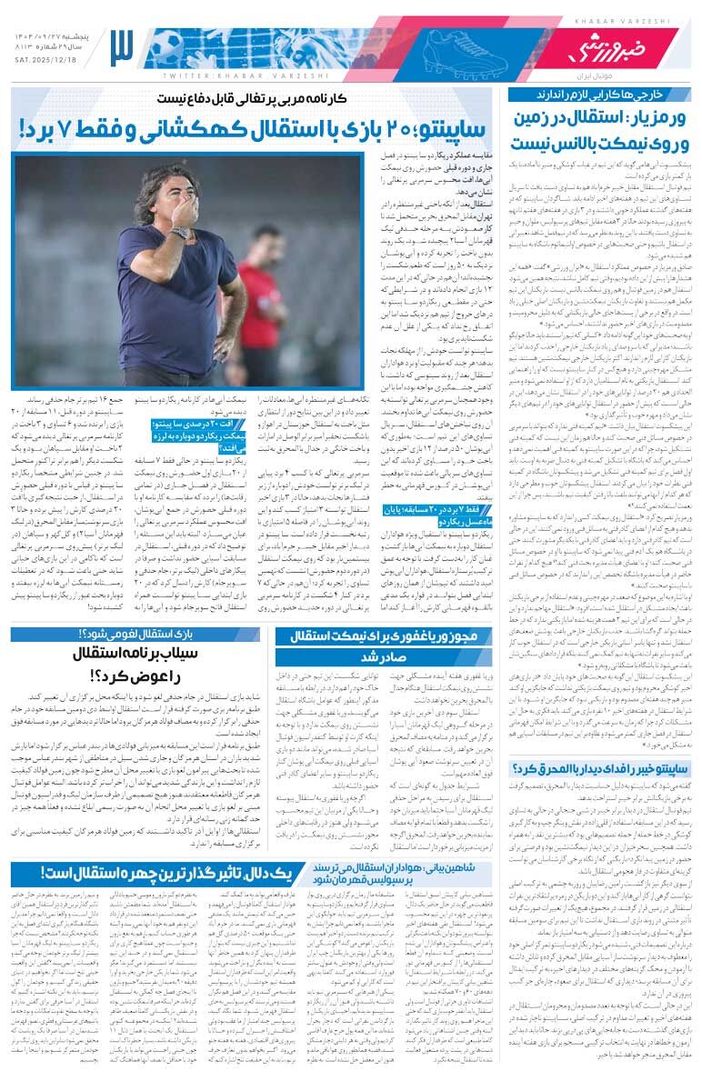 416755 شطرنج اسکوچیچ و اوسمار/ روزنامه خبرورزشی را رایگان بخوانید