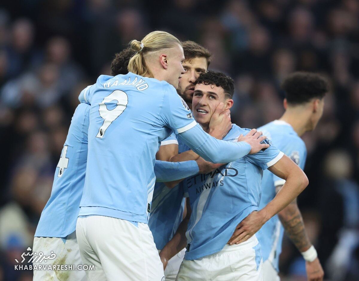 منچسترسیتی ۳ - وستهم ۰/ صدرنشینی چکشی سیتیزن‌ها به زور بچه‌غول