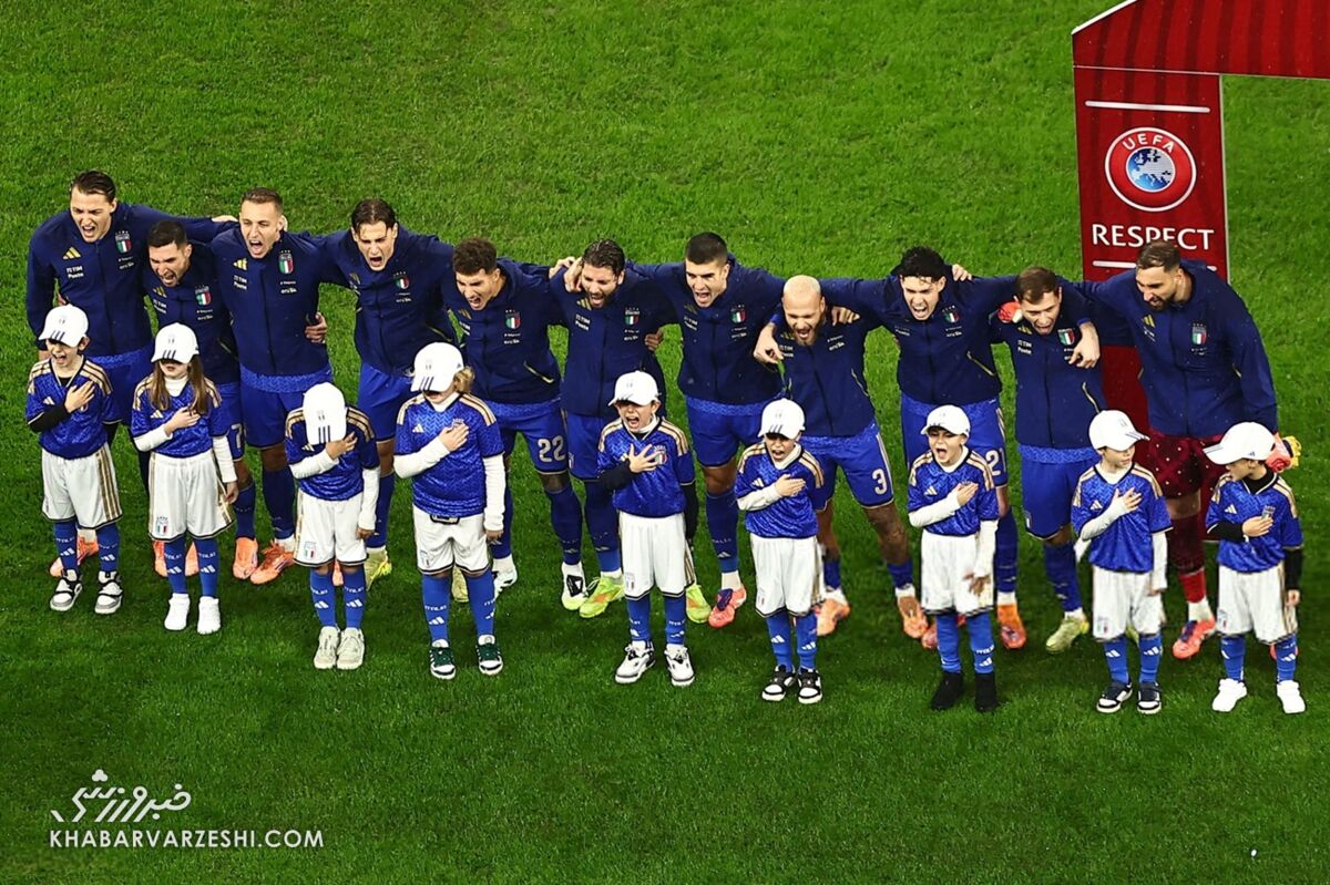 بازیکنان تیم ملی ایتالیا در انتخابی جام‌جهانی