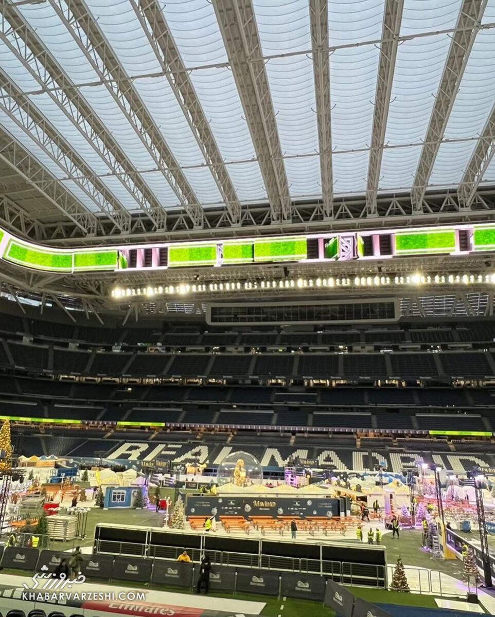 دهکده کریسمسی در قلب برنابئو