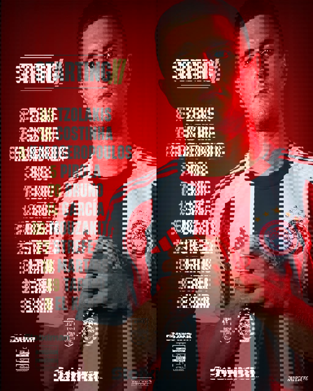 طارمی در ترکیب اصلی المپیاکوس برابر آریس