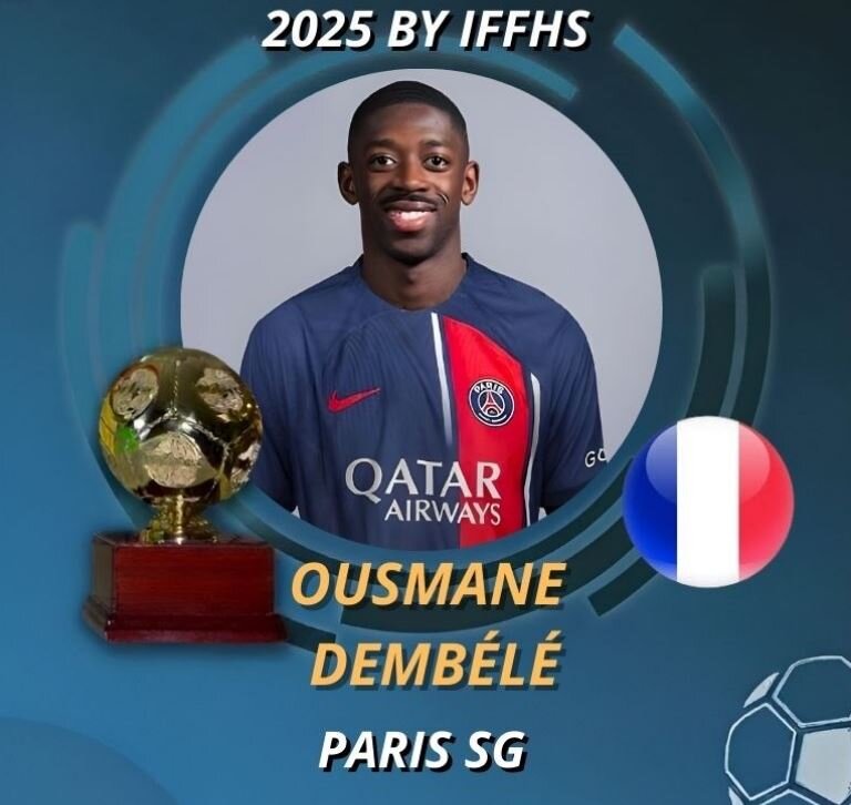 5825783 دمبله برترین بازیکن ۲۰۲۵ از نگاه فدراسیون تاریخ و آمار فوتبال