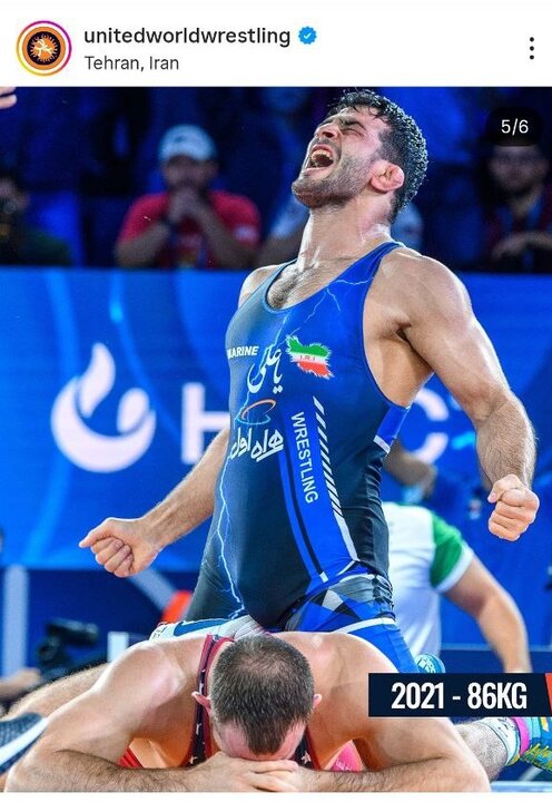 5831946 اتحادیه جهانی کشتی؛ حسن یزدانی در گذر زمان از ۵۰ به ۹۷ کیلوگرم