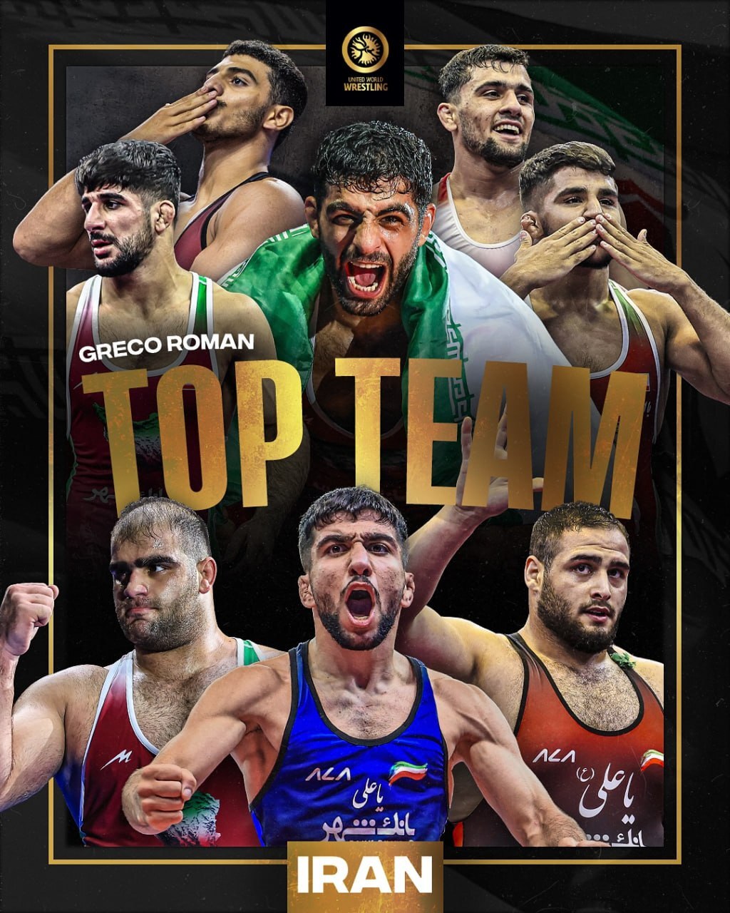با اعلام اتحادیه جهانی؛ ایران بهترین تیم کشتی فرنگی جهان شد