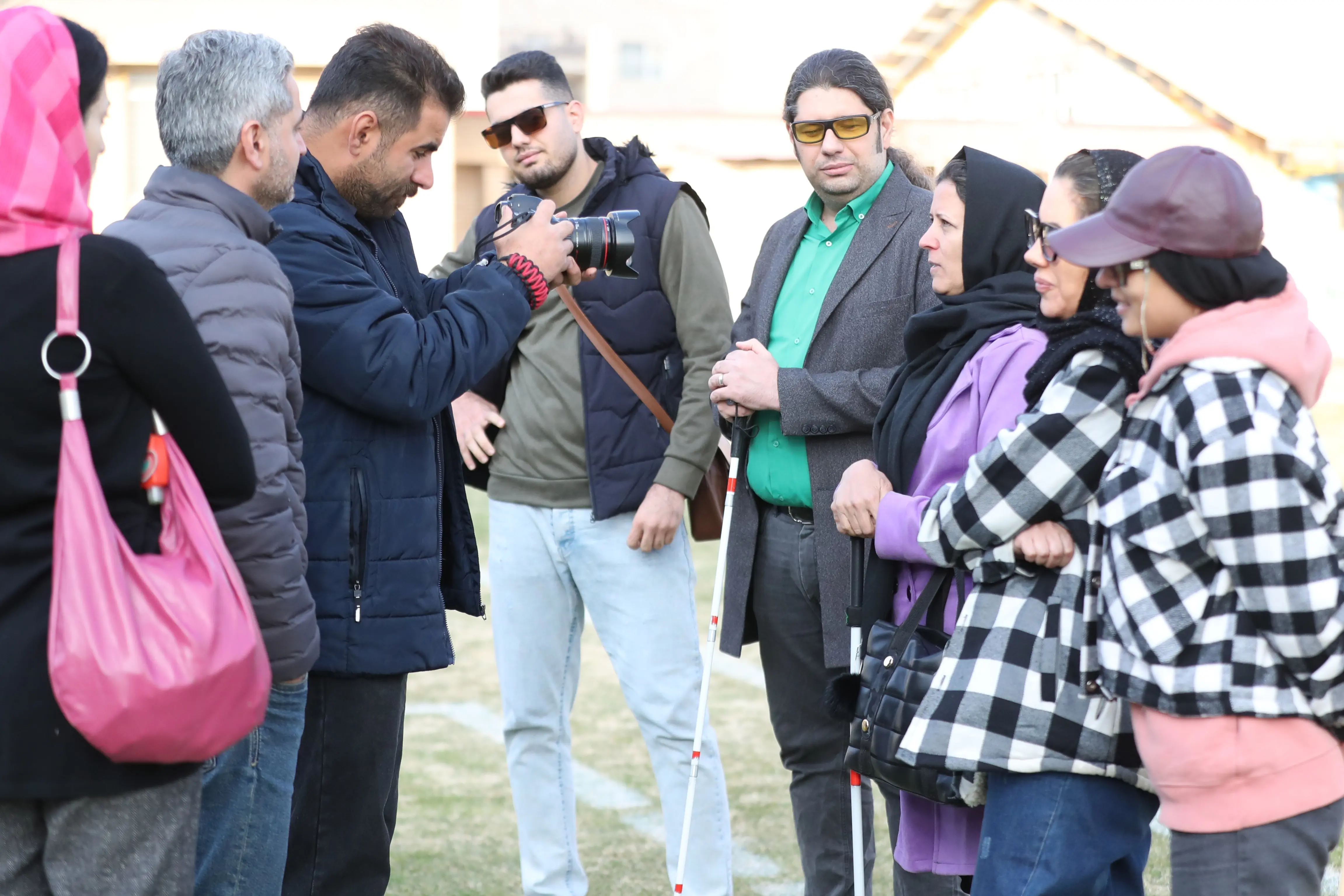 a75i0485 حضور پررنگ و ویژه روشندلان در تمرین شمسآذر