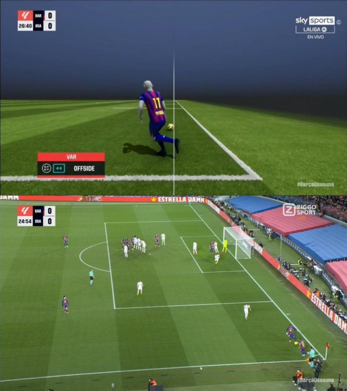 barcelona-offside-goal گل آفساید باورنکردنی بارسلونا