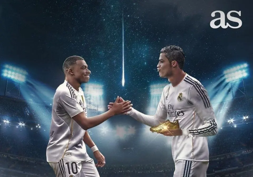 طرح ویژه آ.اس برای تقدیر از امباپه و رکوردش مقابل کریستیانو