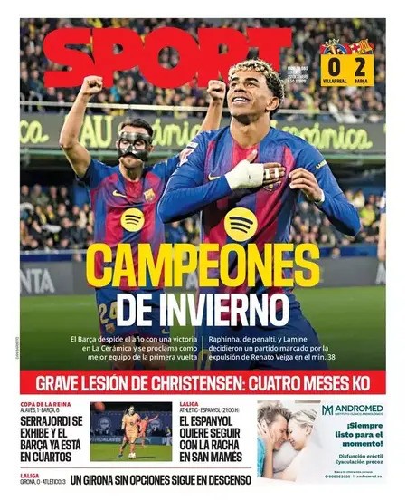 اسپورت - 22 دسامبر 2025