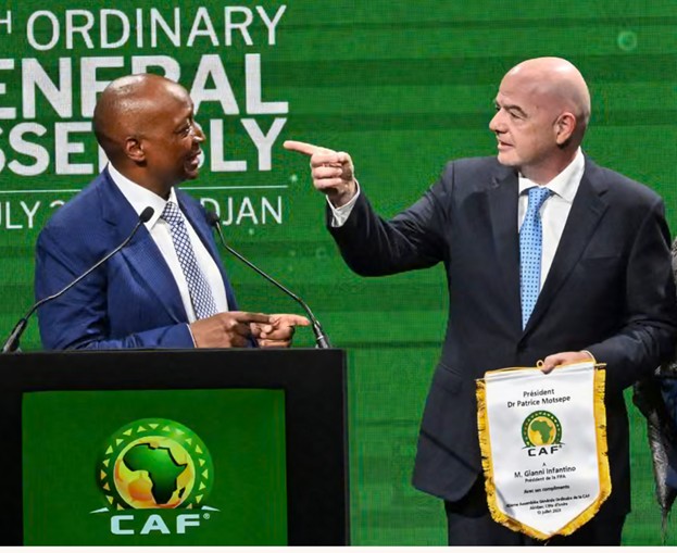 fifa_caf2025 جیانی اینفانتینو و پاتریس موتسیپه