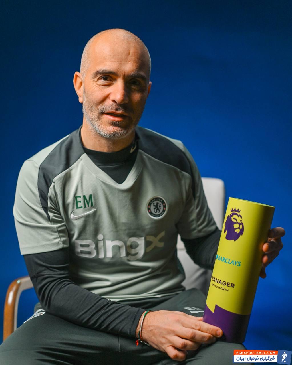 انزو مارسکا سرمربی چلسی برترین سرمربی ماه نوامبر لیگ برتر انگلیس
