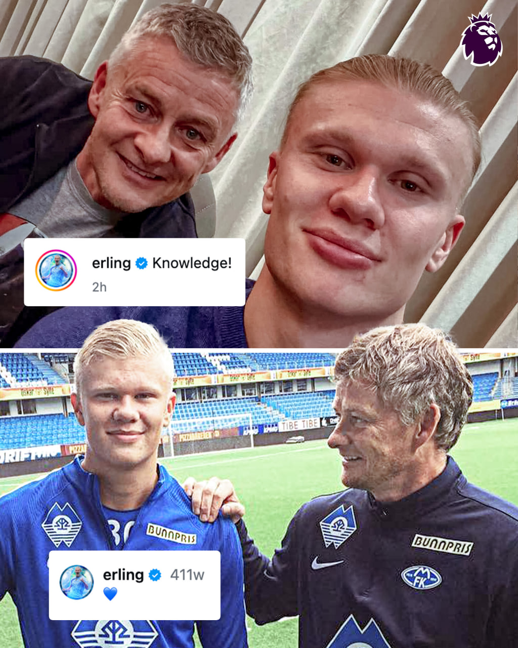 ارلینگ هالند و اوله گونار سولسشر