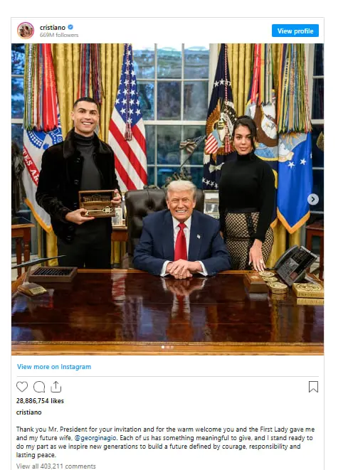 CR7 فراتر از فوتبال: یک برند جهانی با نفوذ بی‌سابقه