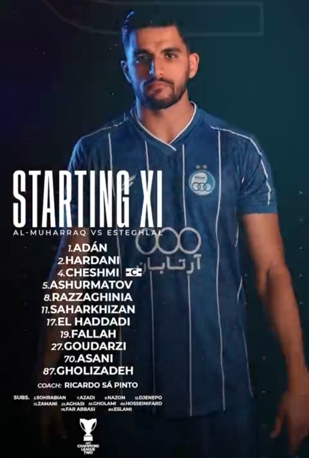 عکس از ترکیب استقلال مقابل المحرق