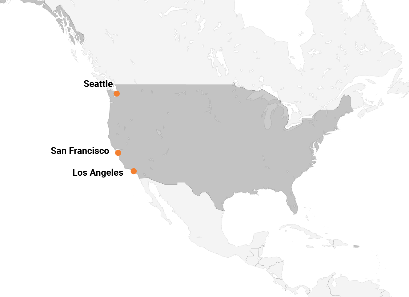 شهرهای میزبان جام جهانی در غرب آمریکا