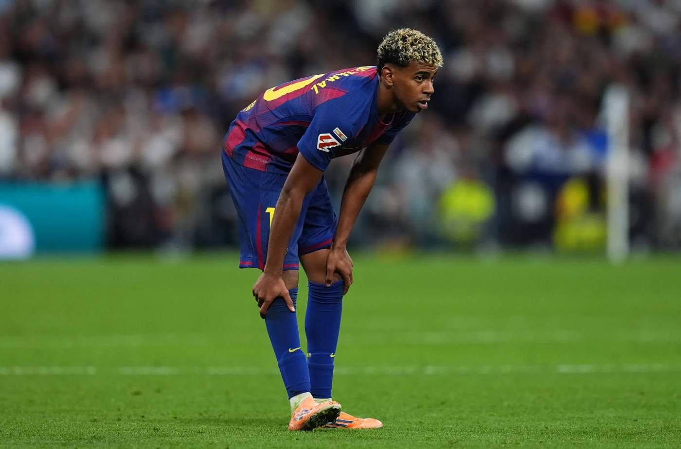 yamal-pubalgia لامین یامال در پیراهن بارسلونا