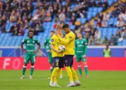 ژست پیروزی محمد محبی در دیدار روستوف برابر روبین کازان