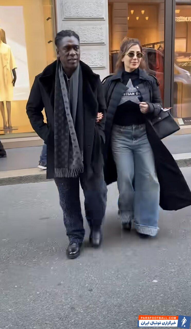 تصویری از کلارنس سیدورف و همسر ایرانیاش در خیابانهای میلان