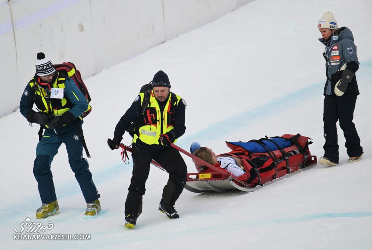 420124 لغو مسابقه به دلیل سقوط مارته مونسن