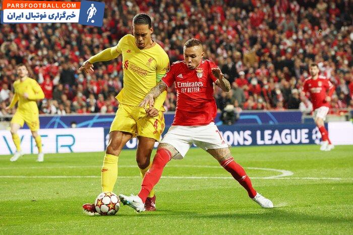 پیروزی ارزشمند لیورپول در پرتغال؛ کار سخت بنفیکا در بازی برگشت