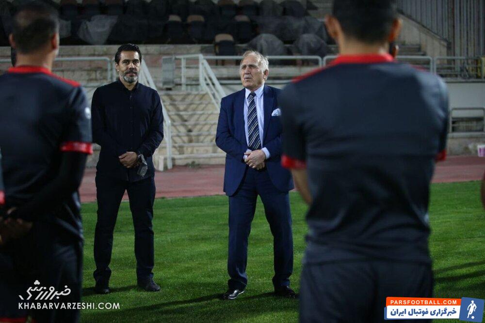 مهمان کراواتی در تمرین پرسپولیس/عکس