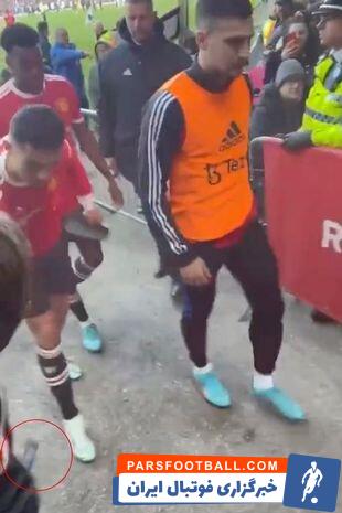 حرکت زشت رونالدو بعد از باخت منچستریونایتد/عکس