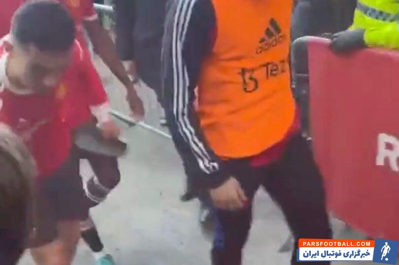 حرکت زشت رونالدو بعد از باخت منچستریونایتد/عکس