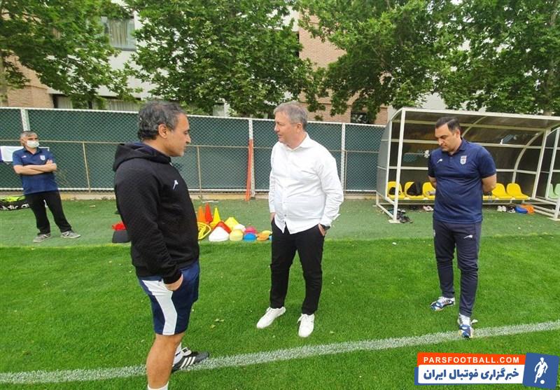 دراگان اسکوچیچ مهمان ویژه تمرین تیم ملی فوتبال امید ایران