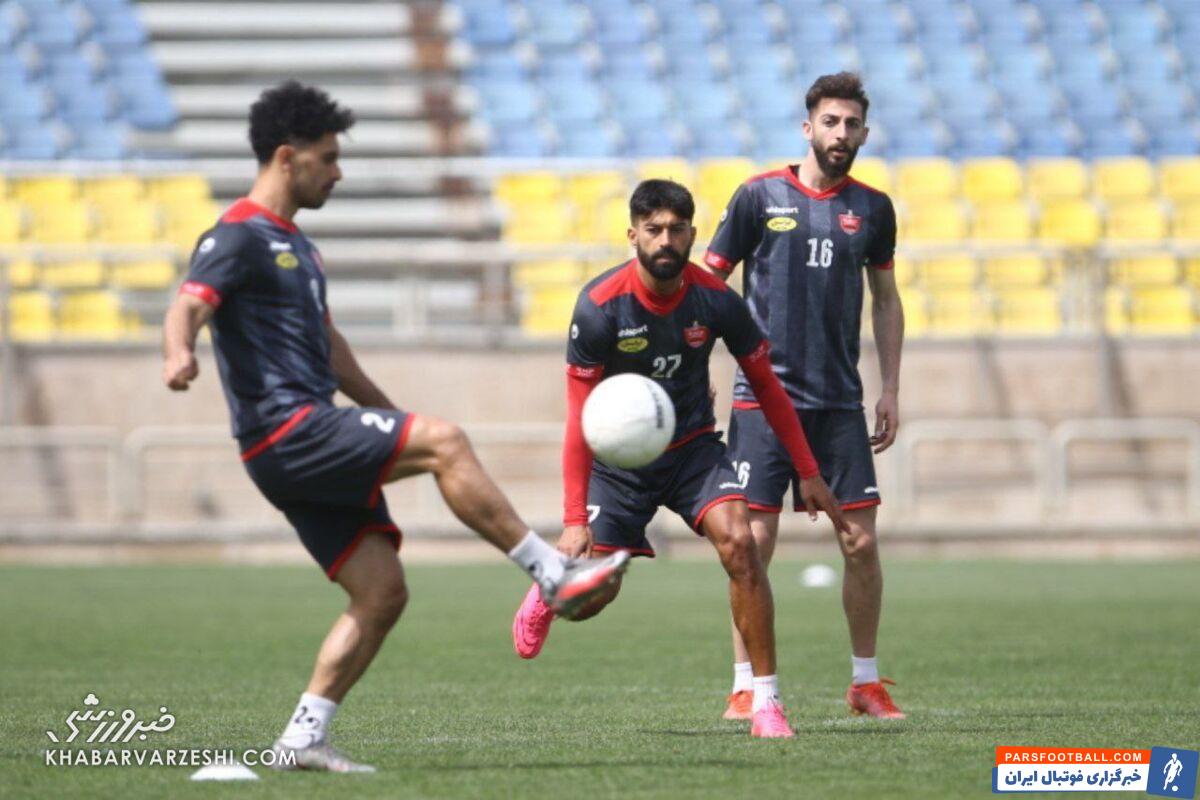 عکس | استایل جدید رامین رضاییان در تمرین امروز پرسپولیس