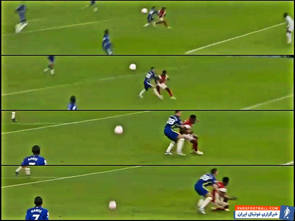 حیله‌گری مهاجم آرسنال به سبک راموس و فریب داور/عکس