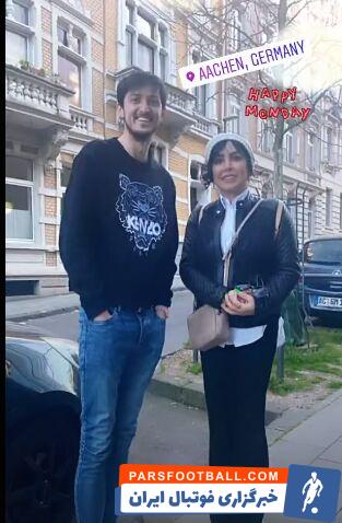 عکس| ملاقات خانم بازیگر با سردار آزمون در آلمان/ هنرپیشه ای که مهمان لژیونر ایرانی شد