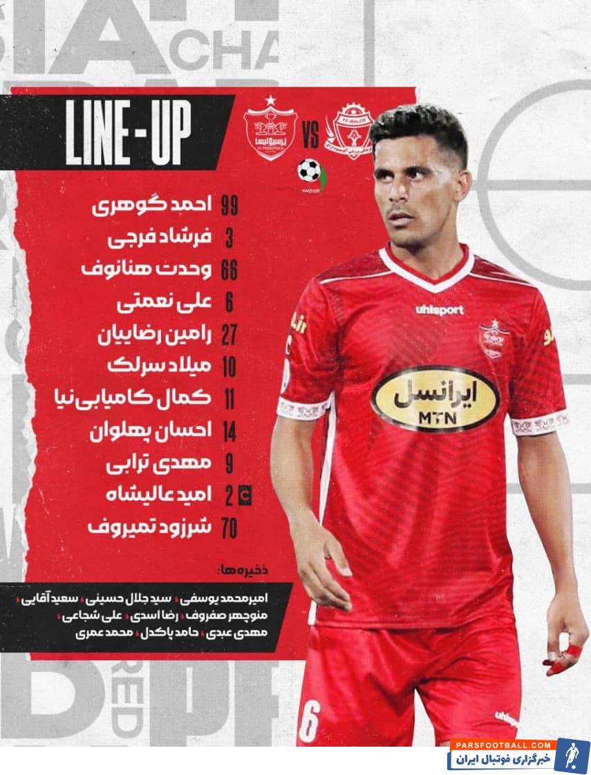 پرسپولیس ؛ ترکیب پرسپولیس مقابل آلومینیوم اراک مشخص شد