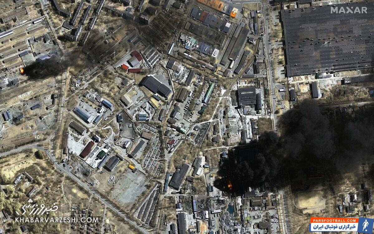 شرایط تلخ و دردناک یکی از شهرهای اوکراین جنگ‌زده/ بمباران مستطیل سبز/ ویدیویی وحشتناک از ورزشگاه نابودشده شهر را ببینید