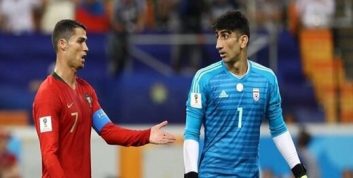 علیرضا بیرانوند : در مهار پنالتی رونالدو بینی ام کمکم کرد !