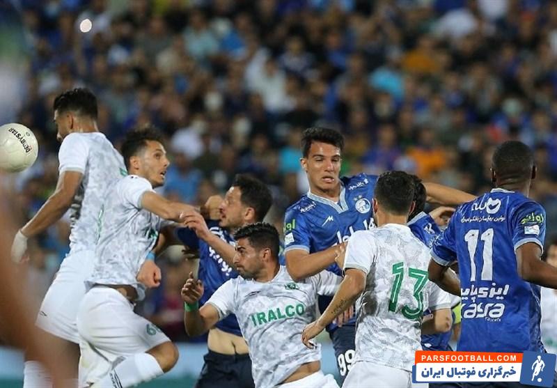 تصمیم درست داور در ادامه بازی هر سه صحنه مشکوک به پنالتی در بازی استقلال و آلومینیوم