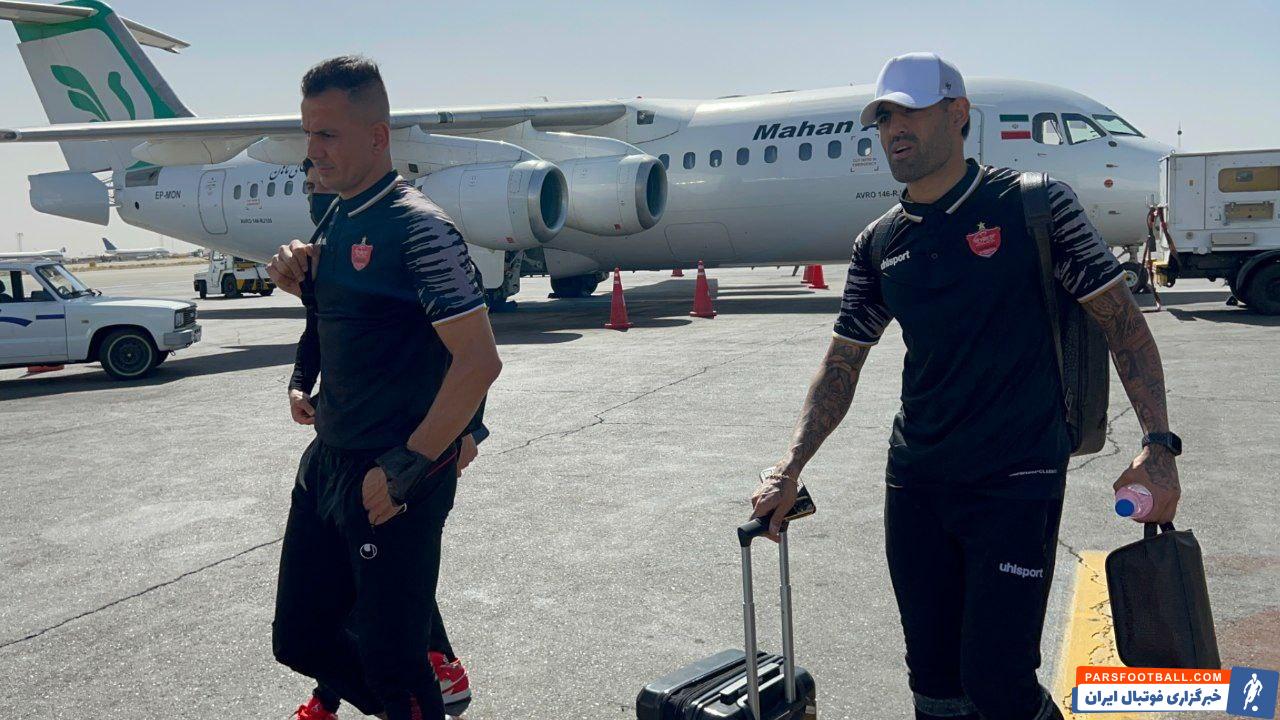 پرسپولیس با چهره های یخی در فرودگاه تبریز