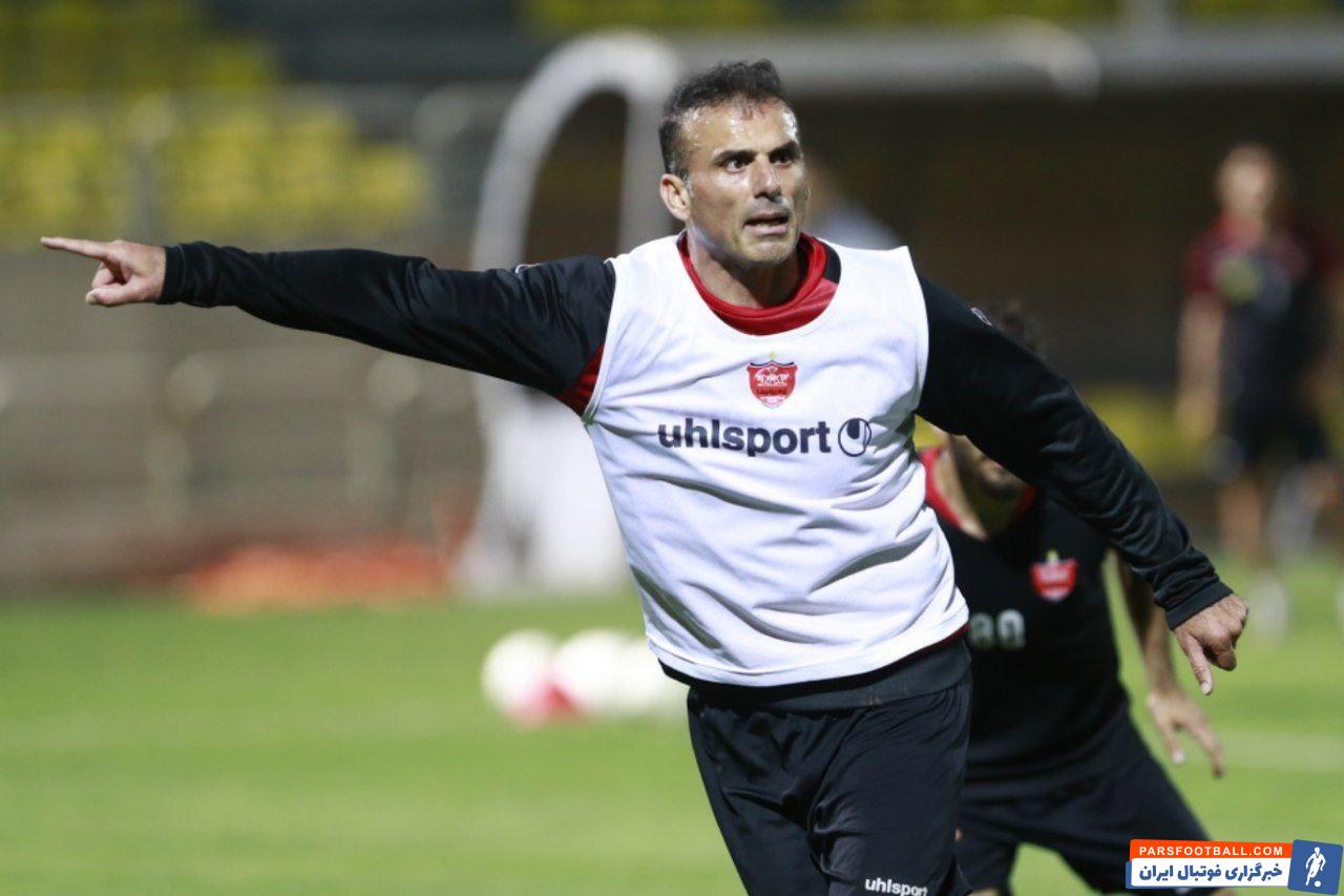 سید جلال حسینی در تمرینات پرسپولیس